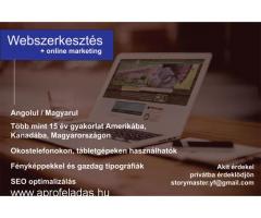 Webszerkesztés, online marketing