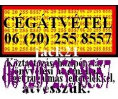 Cégátvétel 06 (20) 255 8557